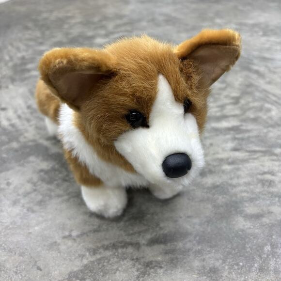 NWT DOUGLAS Corgi Stuffed Plush Soft Puppy Dog Plushie Tan White Stuffed Animal - Picture 2 of 14